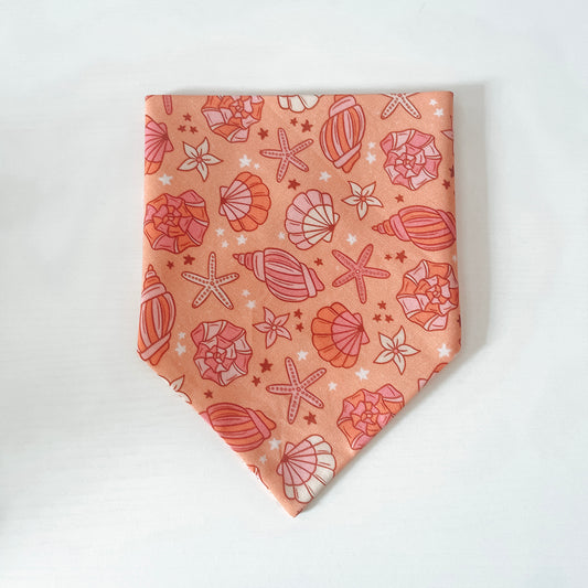 Pink Seashells Bandana