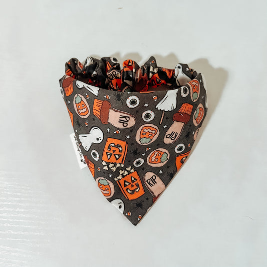 Halloween Treats Scrunchie Bandana