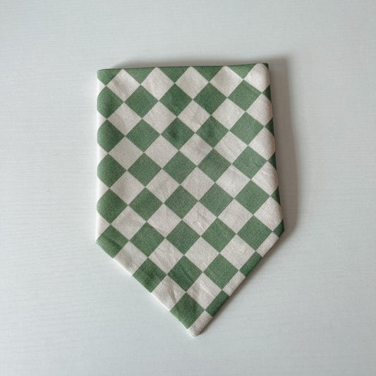 Green Checkered Bandana