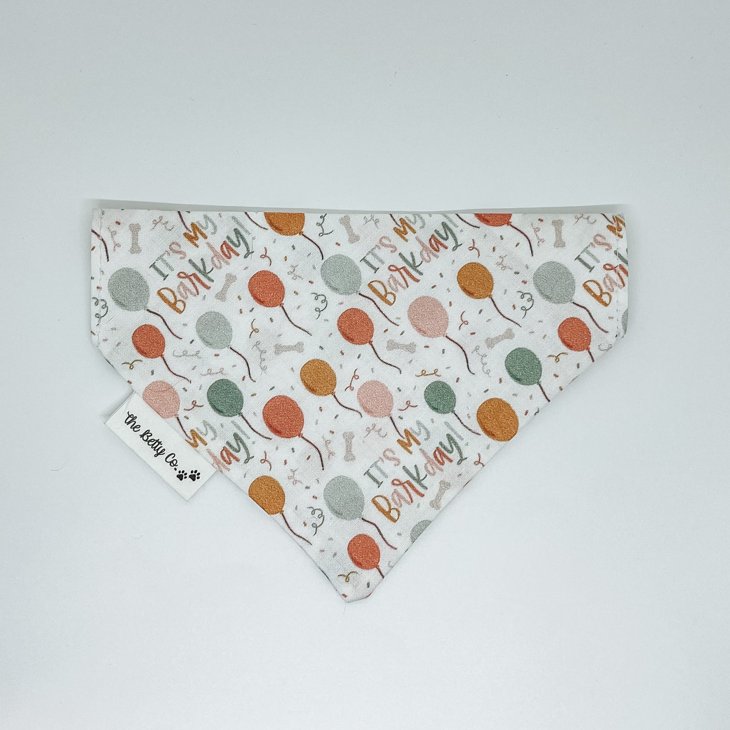 Barkday Balloons Dog Bandana