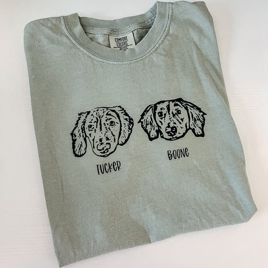 Custom Dog Comfort Color Tee Shirts