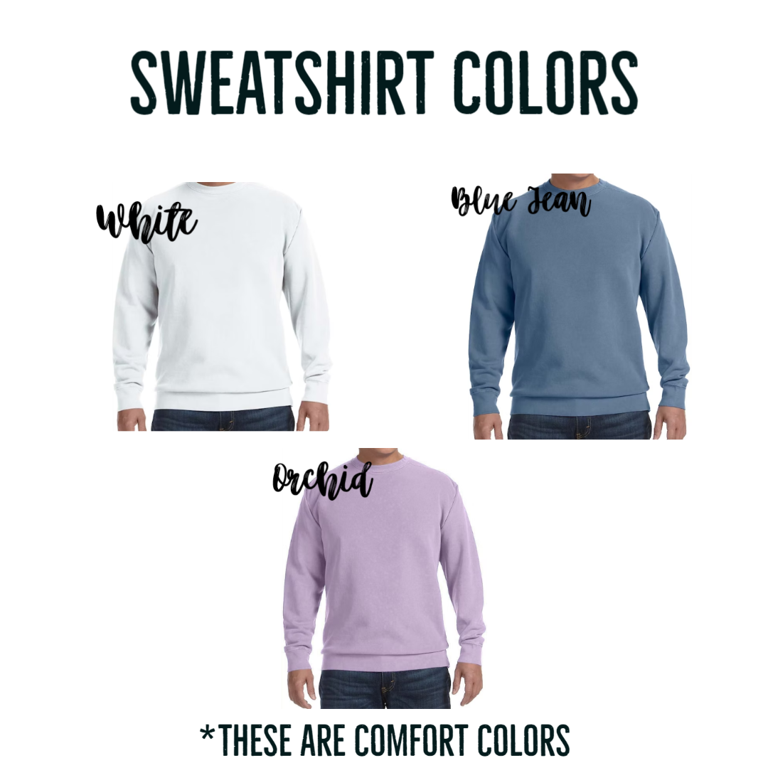 Custom Dog Comfort Color Sweatshirts